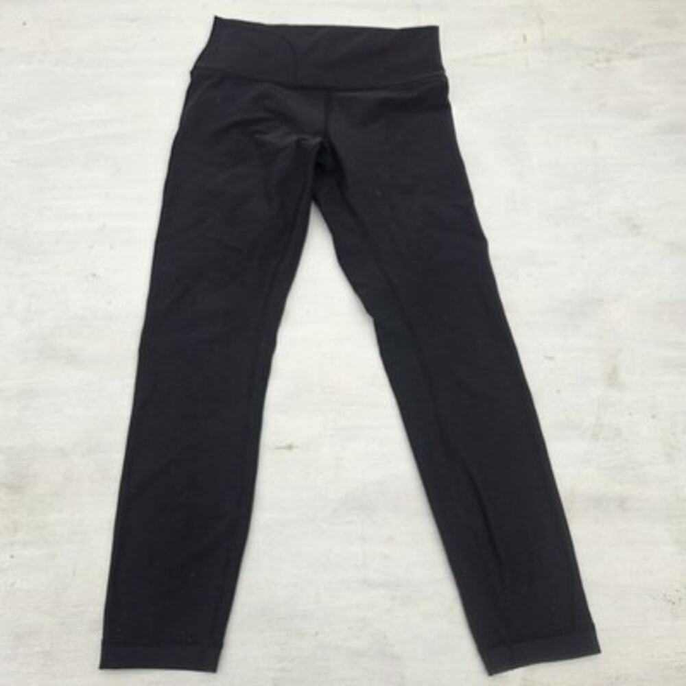Lululemon Leggings Womens 8 Black Align Crop Ankle Slim Compression Gym Yoga